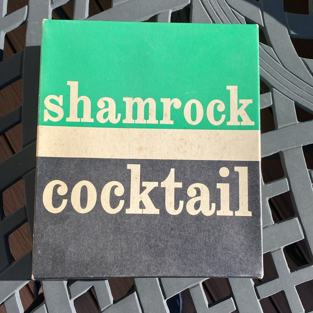 Vintage Shamrock Cocktail Glasses